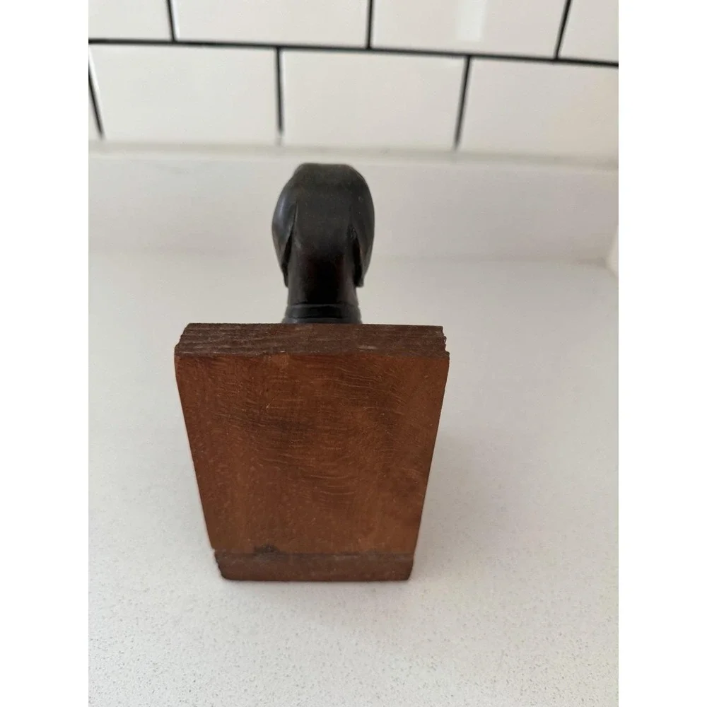 Vintage Dachshund Dog Book End Head Only